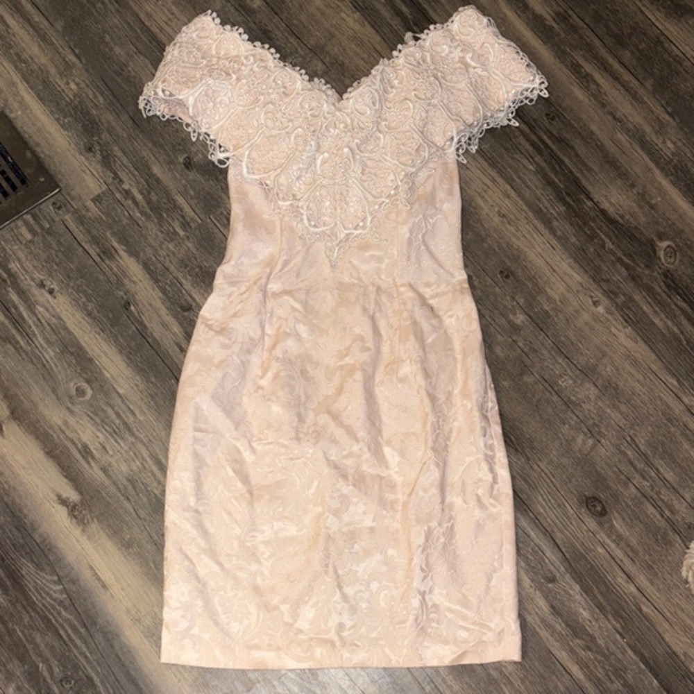 Vintage Gunne Sax / Jessica McClintock 90s lace dress -size 7/8